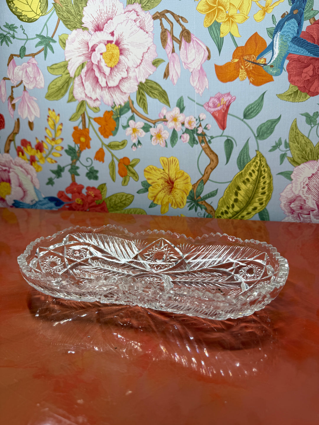 Cut Glass Trinket Dish