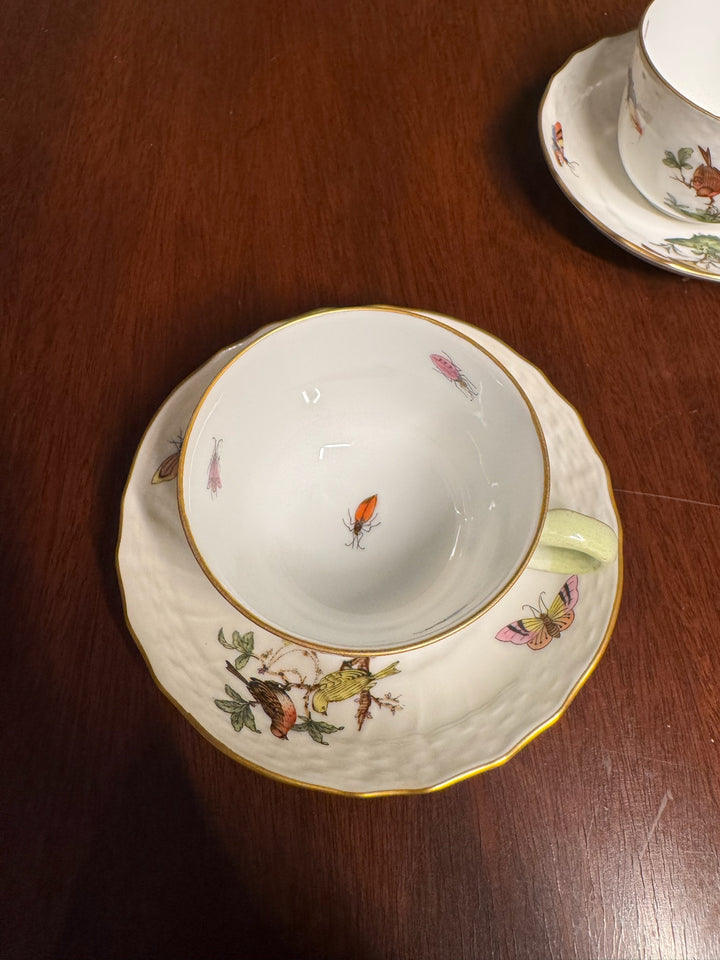 Herend Rothschild Teacup and Saucer (#1728)