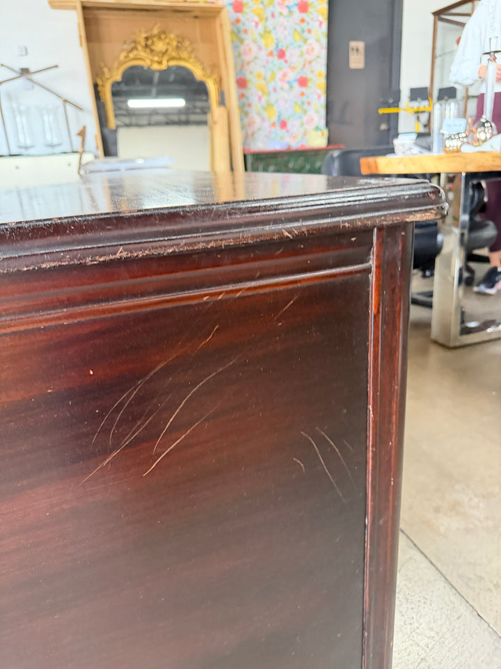 Vintage Rucker Fuller Wooden Desk (Scratches on top)