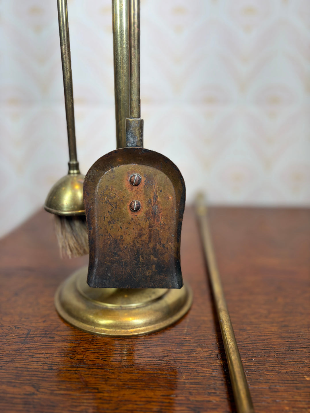 Miniature Brass Fireplace Set - 5 Pieces
