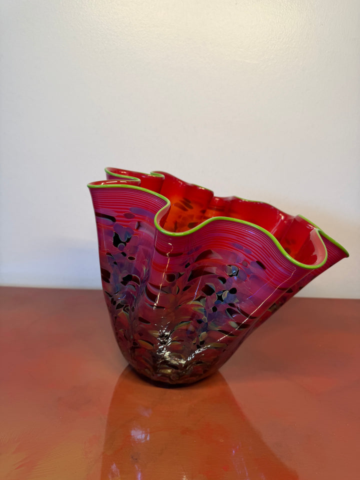 Ruby Macchia Vase, Dale Chihuly