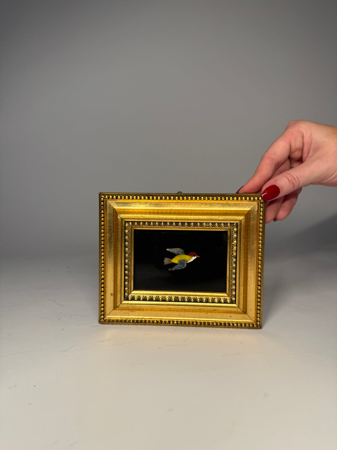 Pietra Dura Bird Plaque