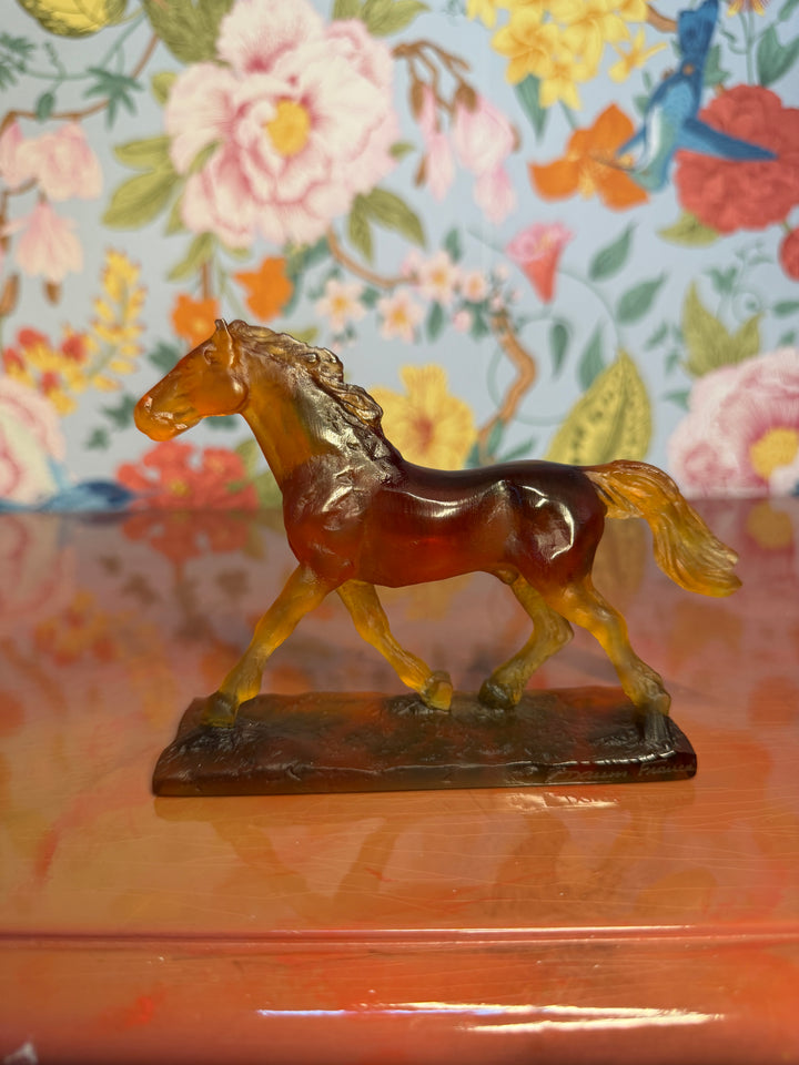 Daum Crystal Trotting Horse