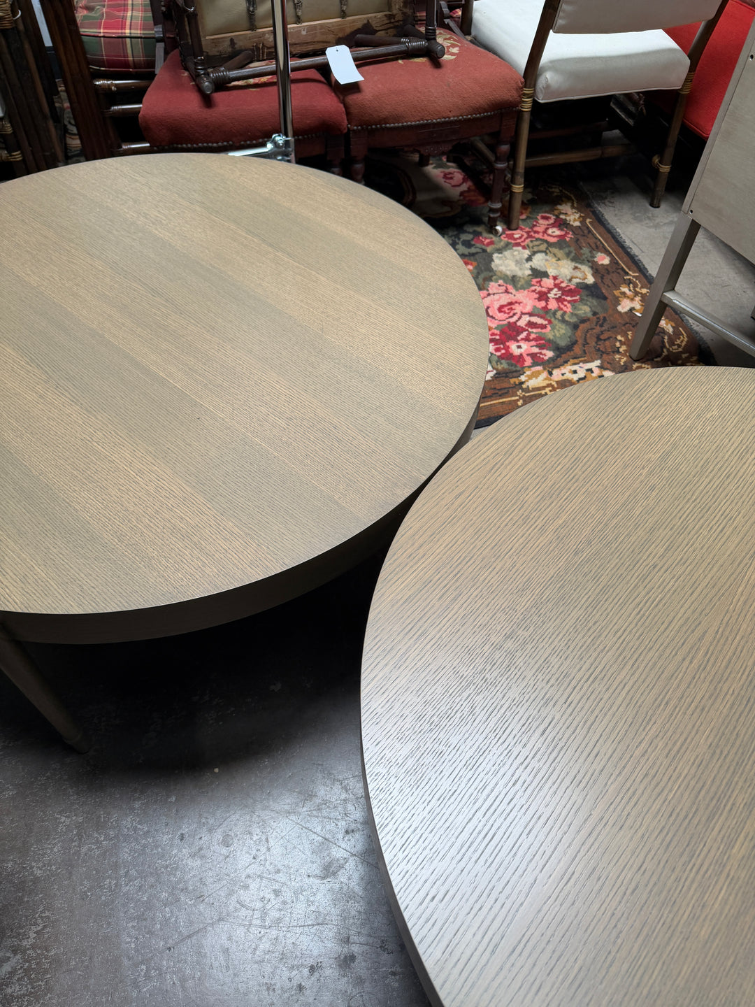 Large Round Double Coffee Tables