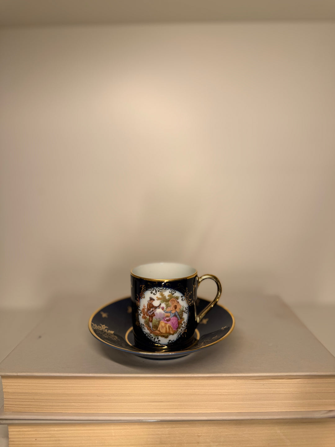 Limoge Demitasse Cup and Saucer