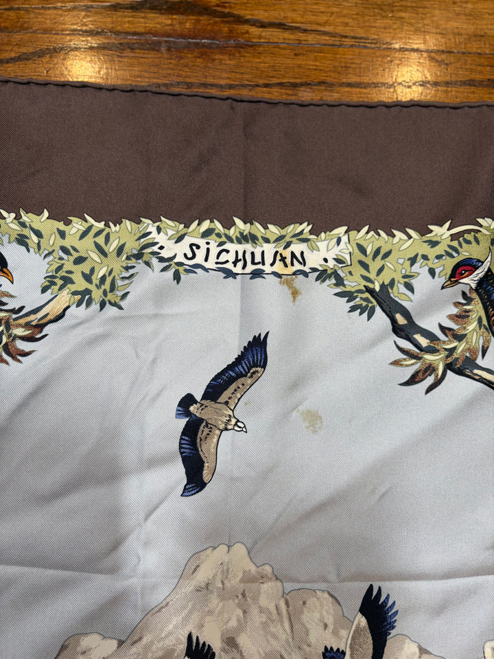 Vintage HERMÈS “Sichuan” Silk Scarf 90