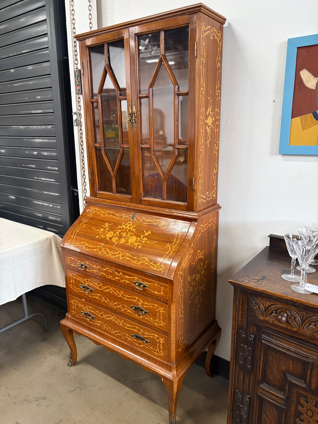 Inlaid Secretary Desk