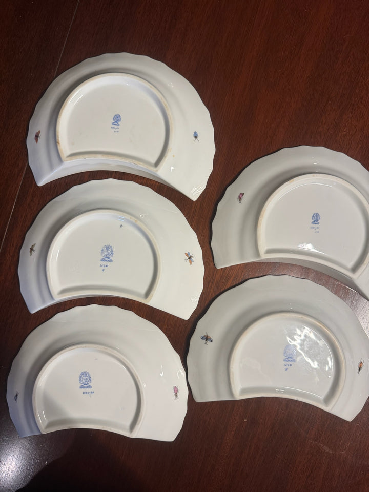 5 Herend Rothschild Salad Plates (#1530)