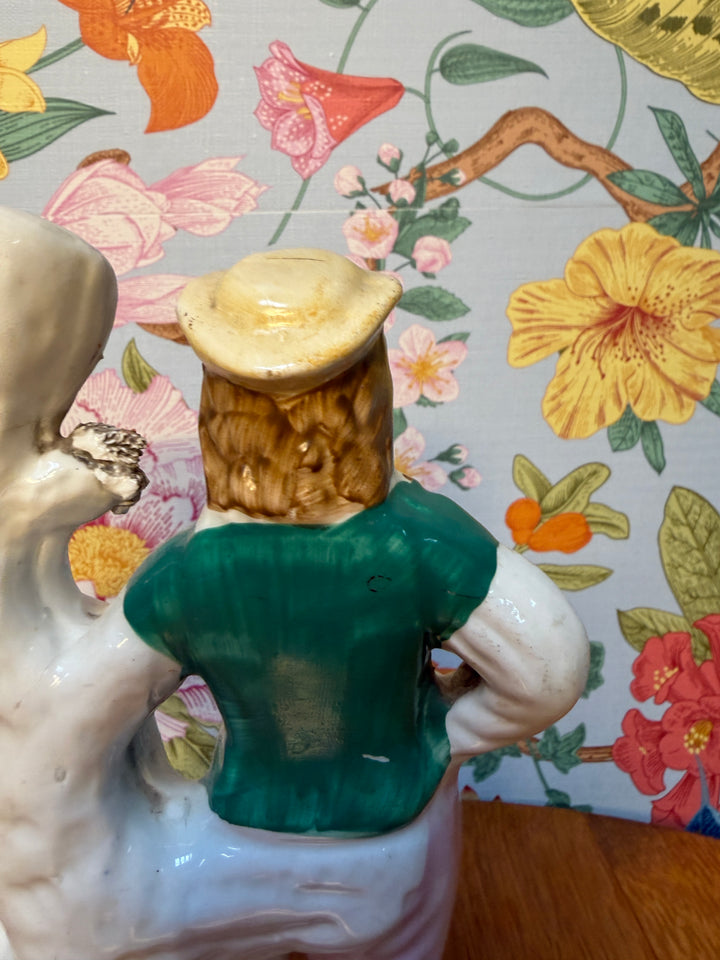 Staffordshire Man, Dog, and Lamb
