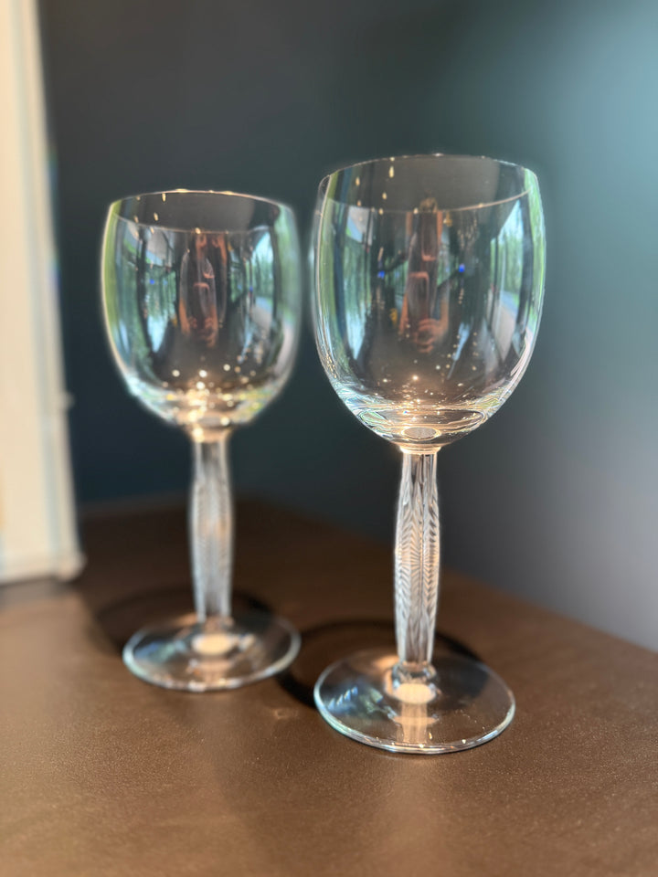 Lalique “Diamant” Wine Glasses (Set of 2)