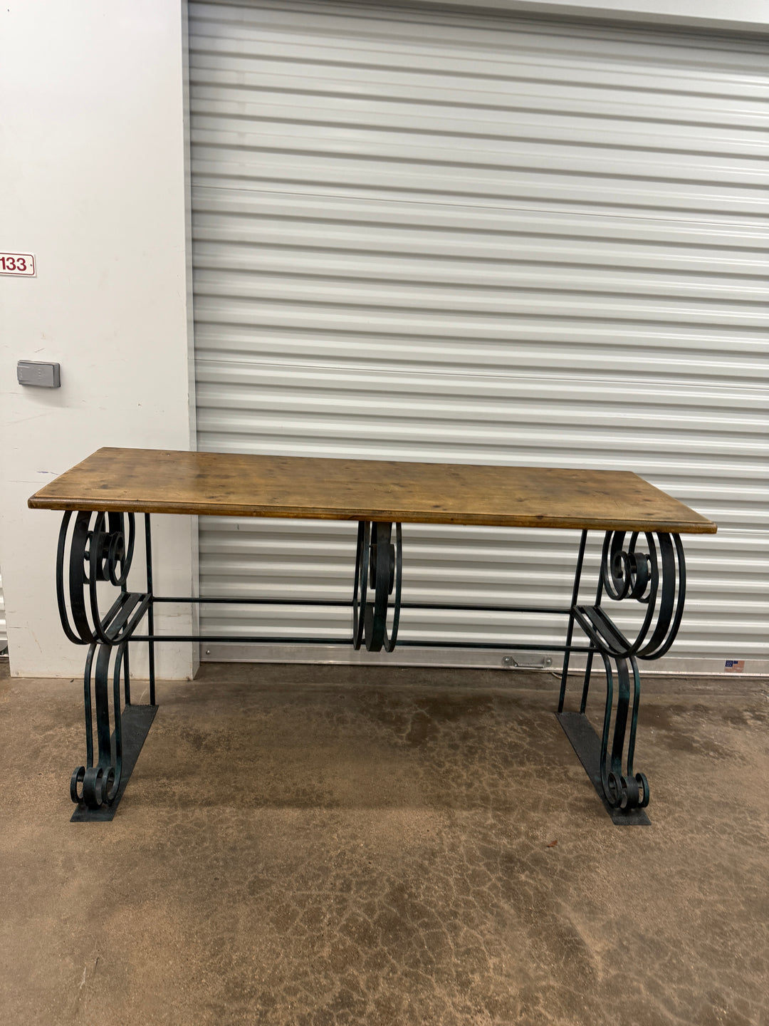 Iron & Wood Console Table