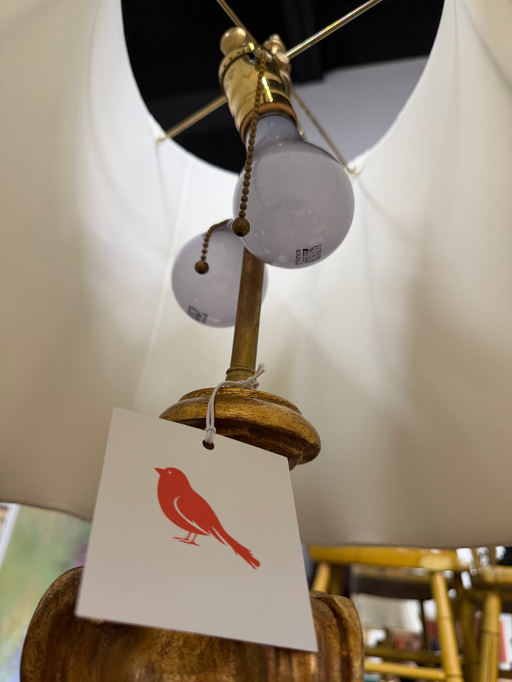 Gold Painted Empire Style Table Lamp