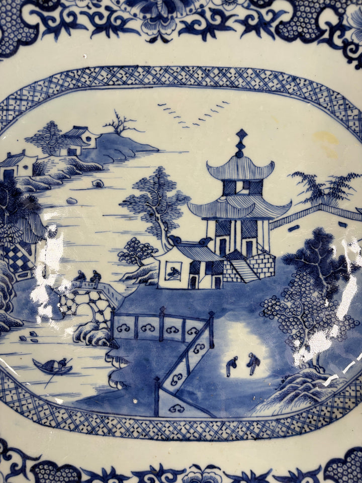Blue Willow Antique Wall Plate