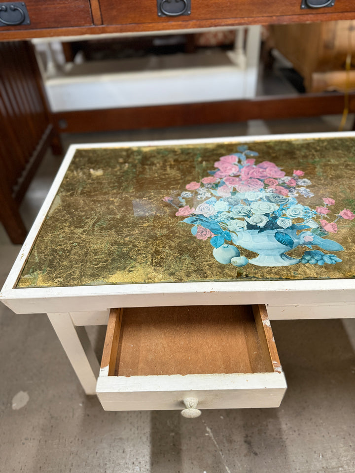 Antique Gold Leaf Coffee Table