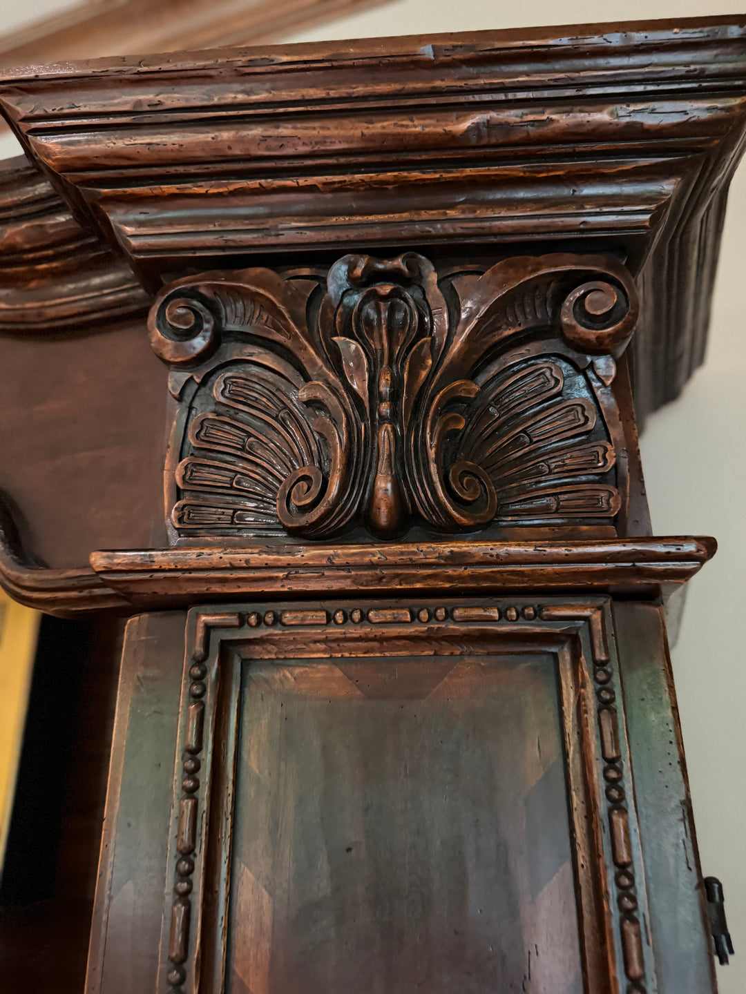 Large Vintage Carved Bookcase (Online Only Item)