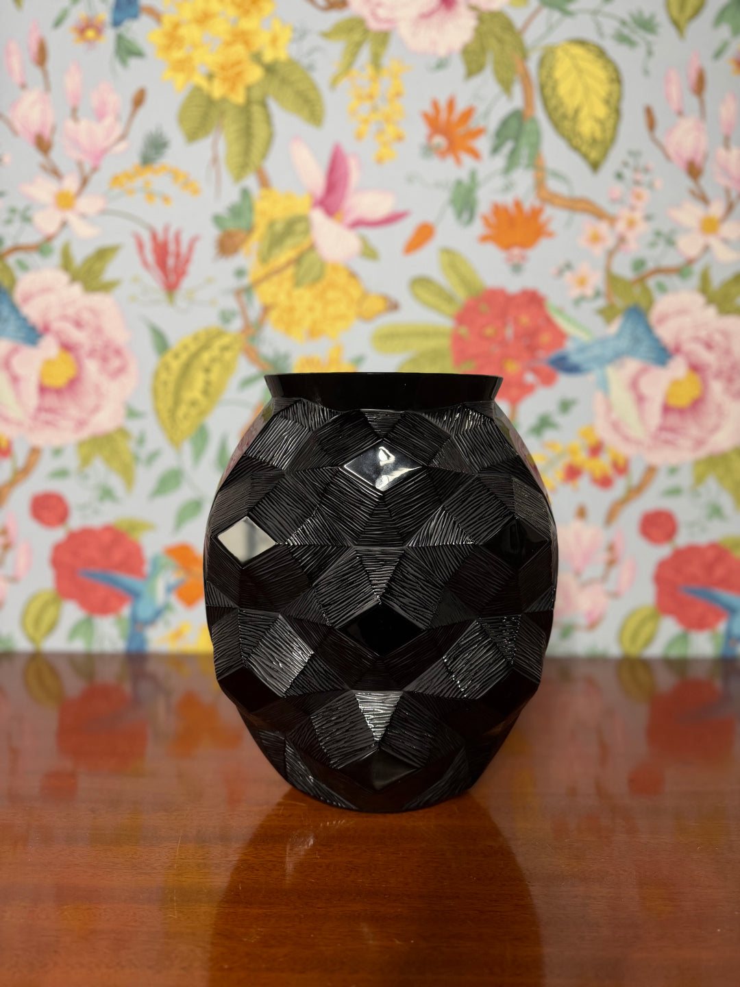 Lalique Tortue Black Vase