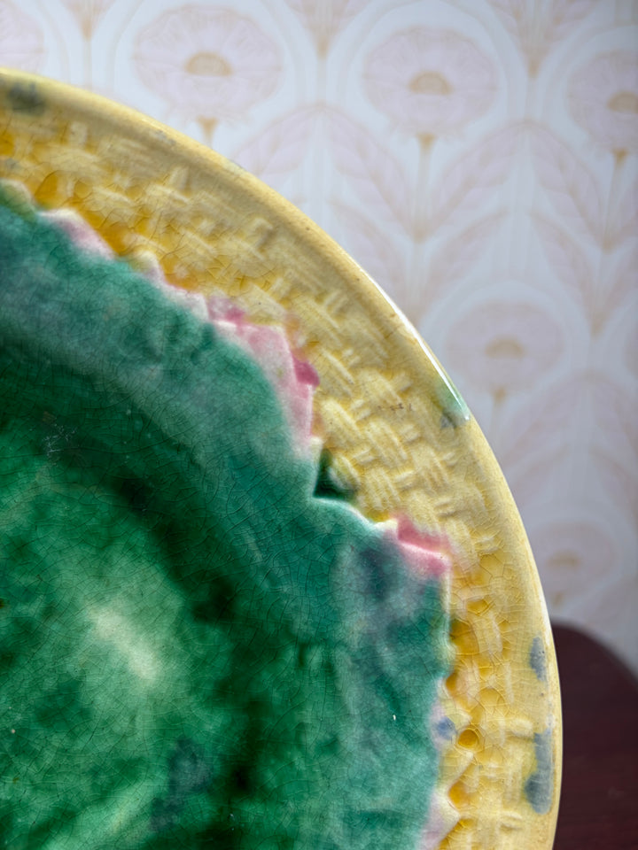 Antique Etruscan Majolica Plate