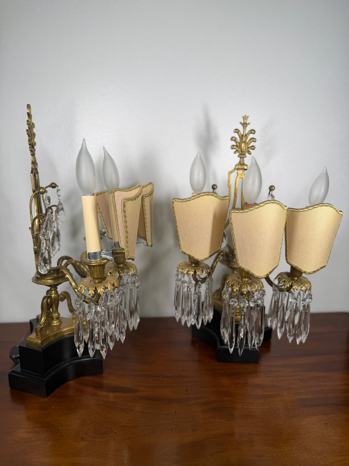 Electric Candleabra Table Lamps - Set of 2