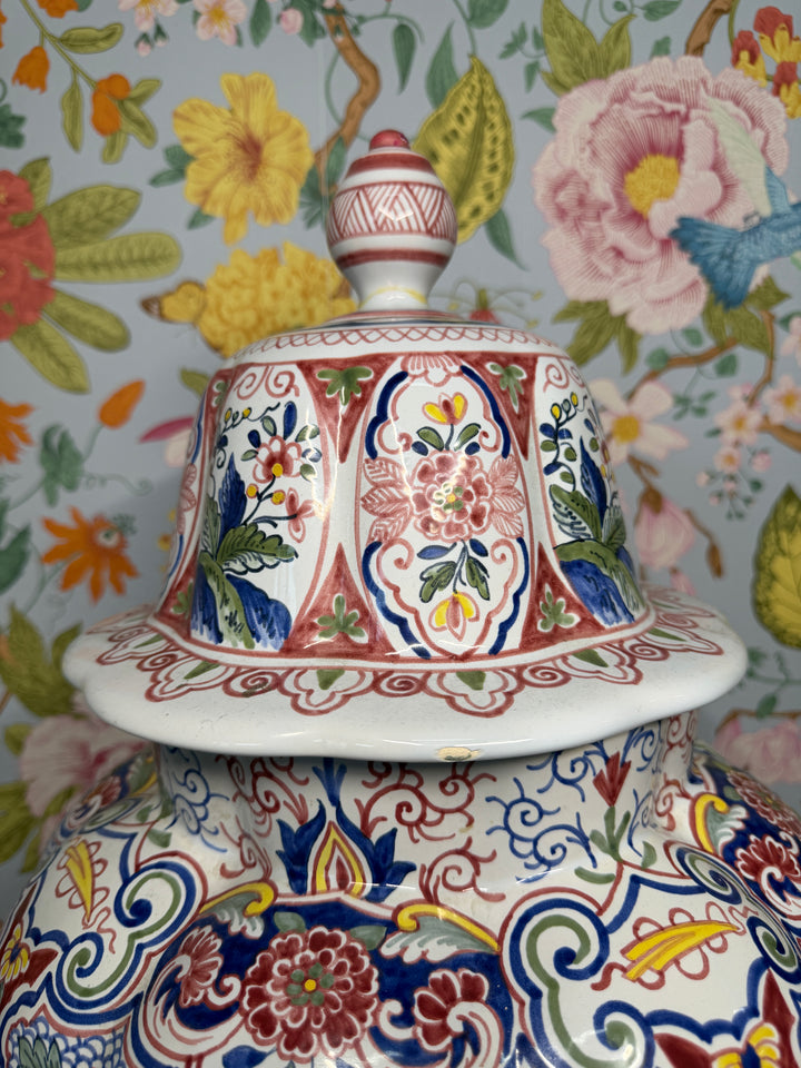 Vintage Hand Painted in France Tiffany & Co Lidded Vase