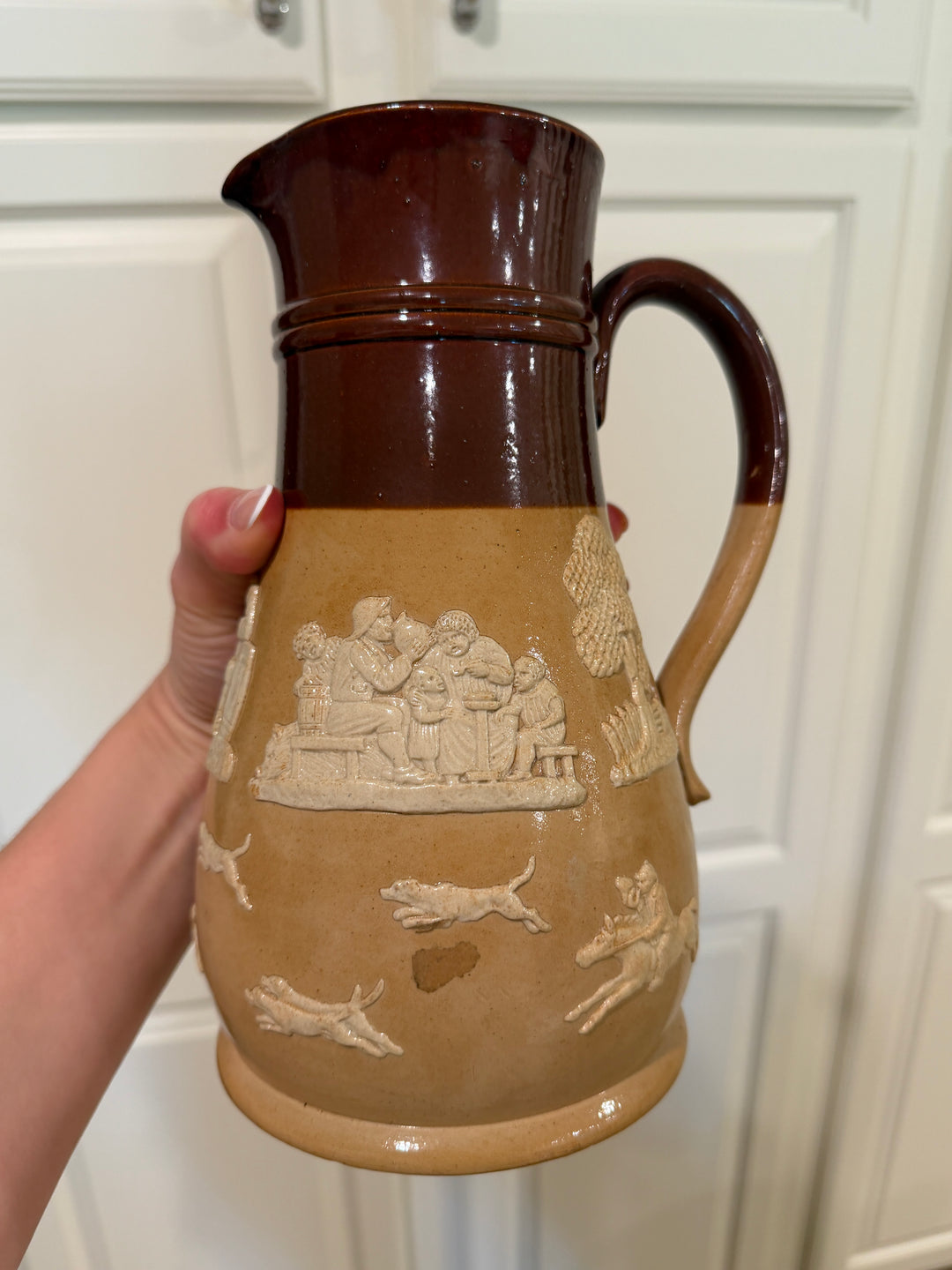 Royal Doulton, Lambeth Pottery Jug (9.5 in)