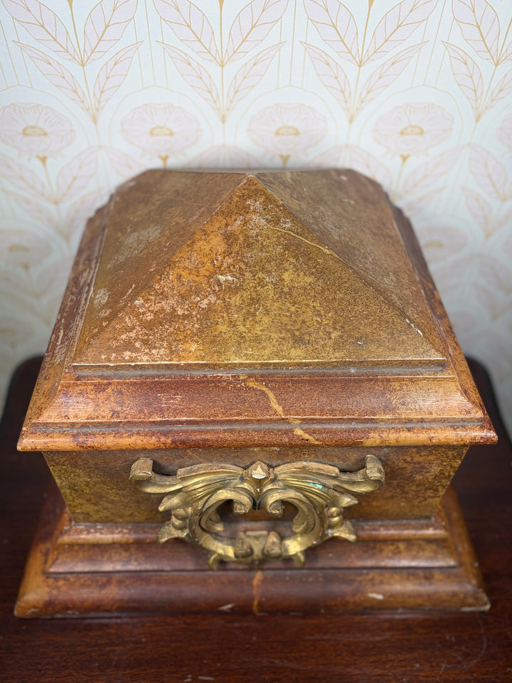 Decorative Wooden Wall Bracket with Gilt Rococo Hardware