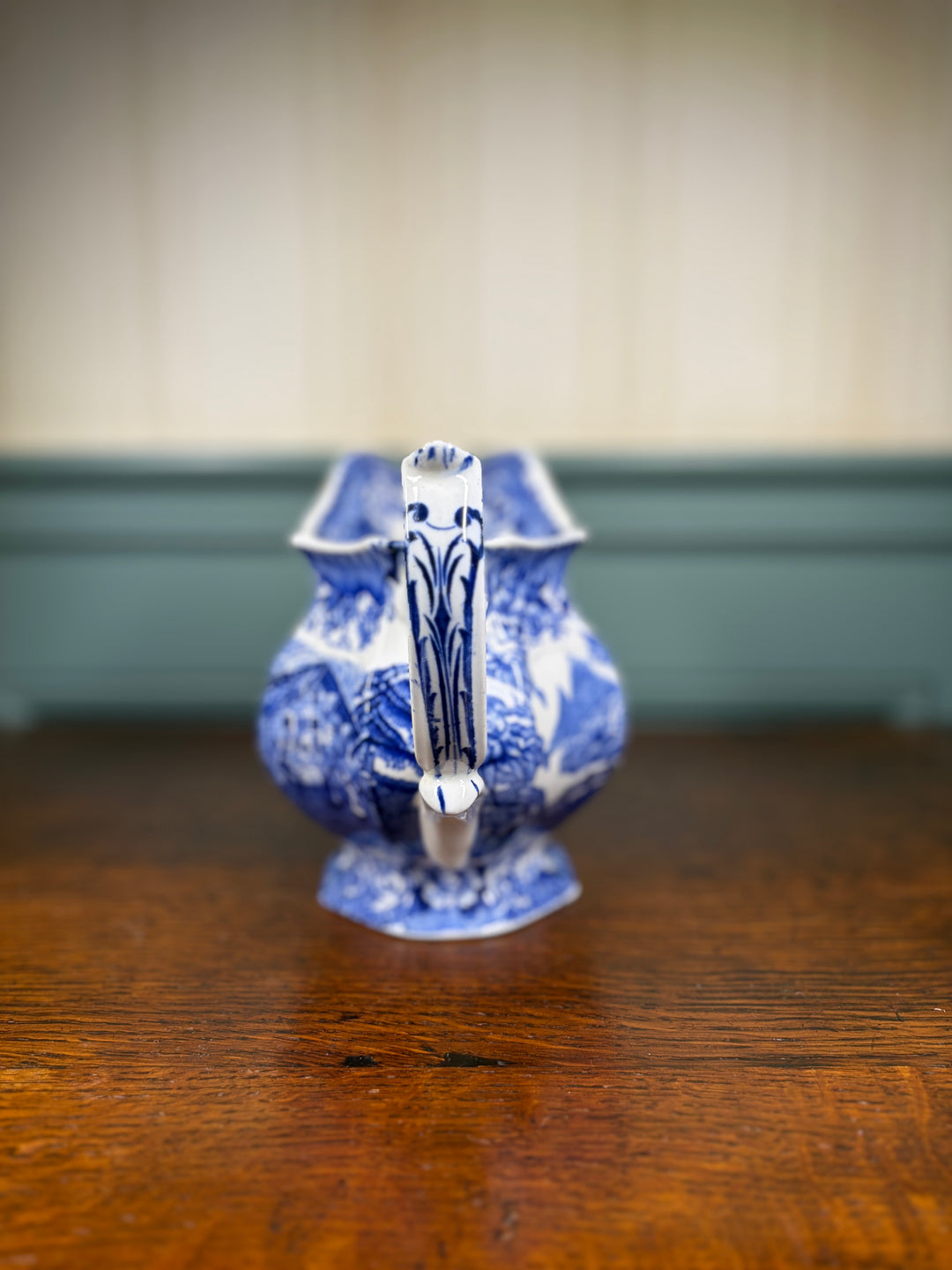 Blue and White Antique Creamer