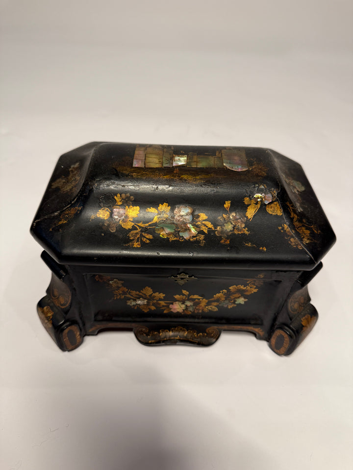 Mother of Pearl Inlaid Lacquer Box