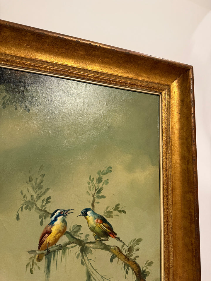 Birds of Paradise, an Ira Monte Original Oil Painting