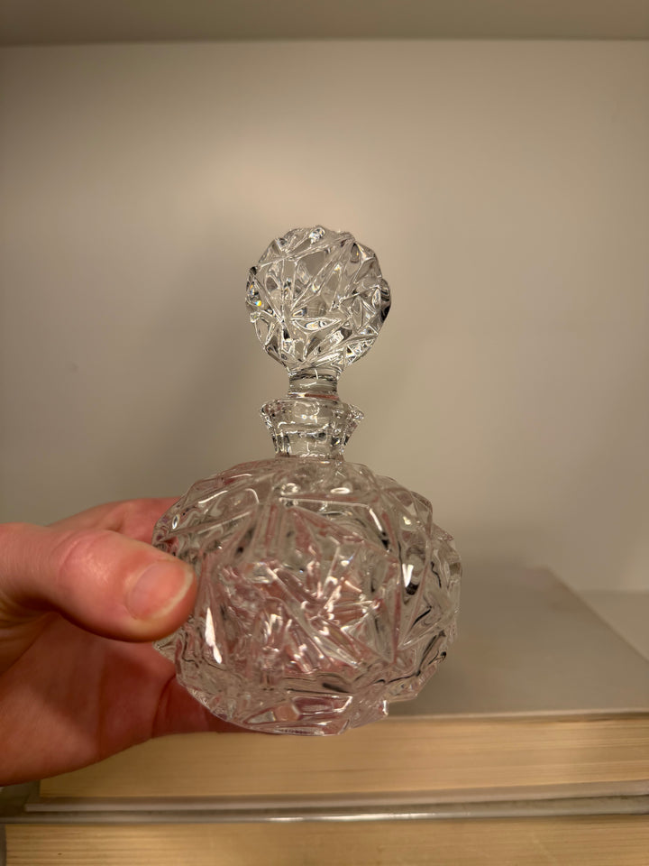 Tiffany & Co. Rock Cut Crystal Vanity Bottle
