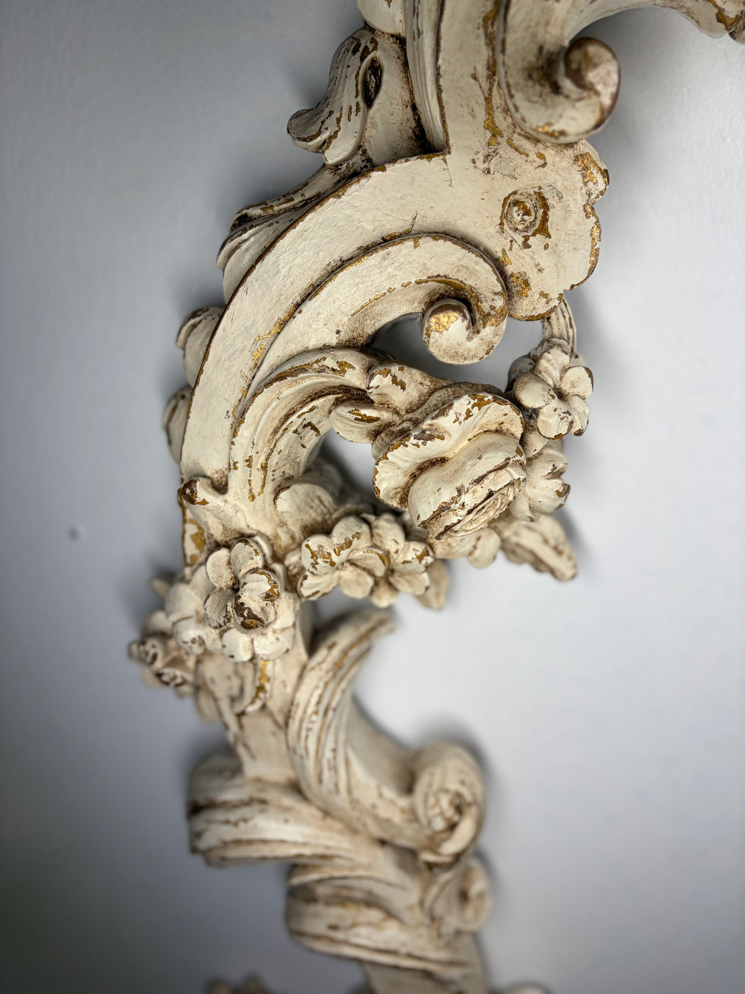 Large Baroque-Style Carved Architectural Arch Wall Ornament