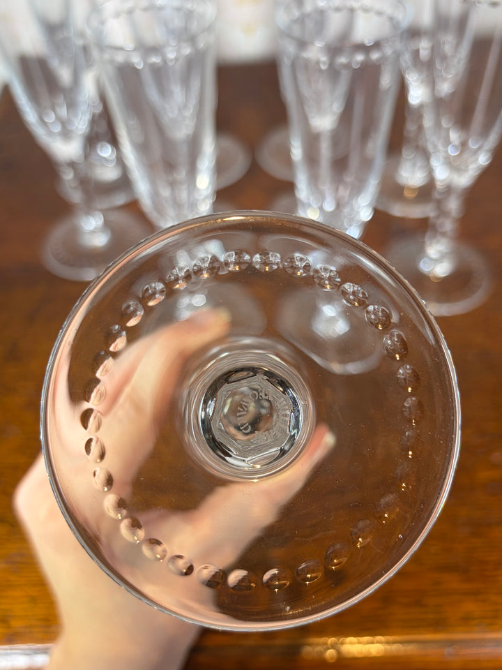 Set of 11 William Yeoward Champagne Flutes