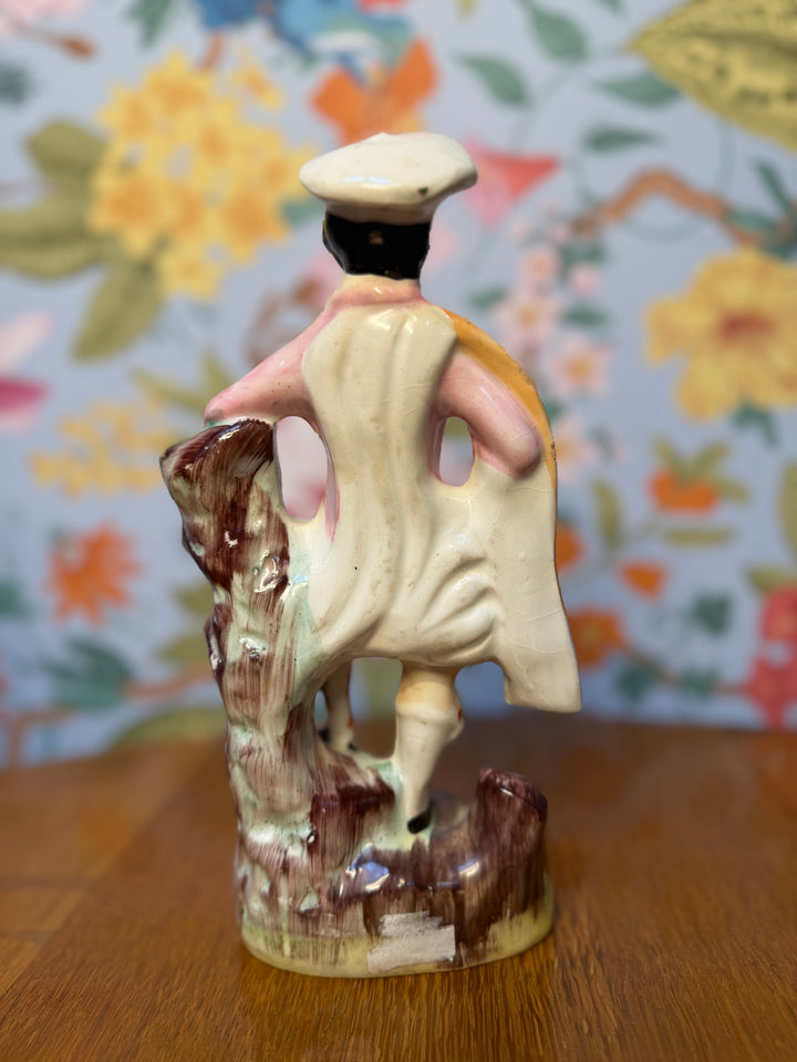 Antique Staffordshire Man in Skirt