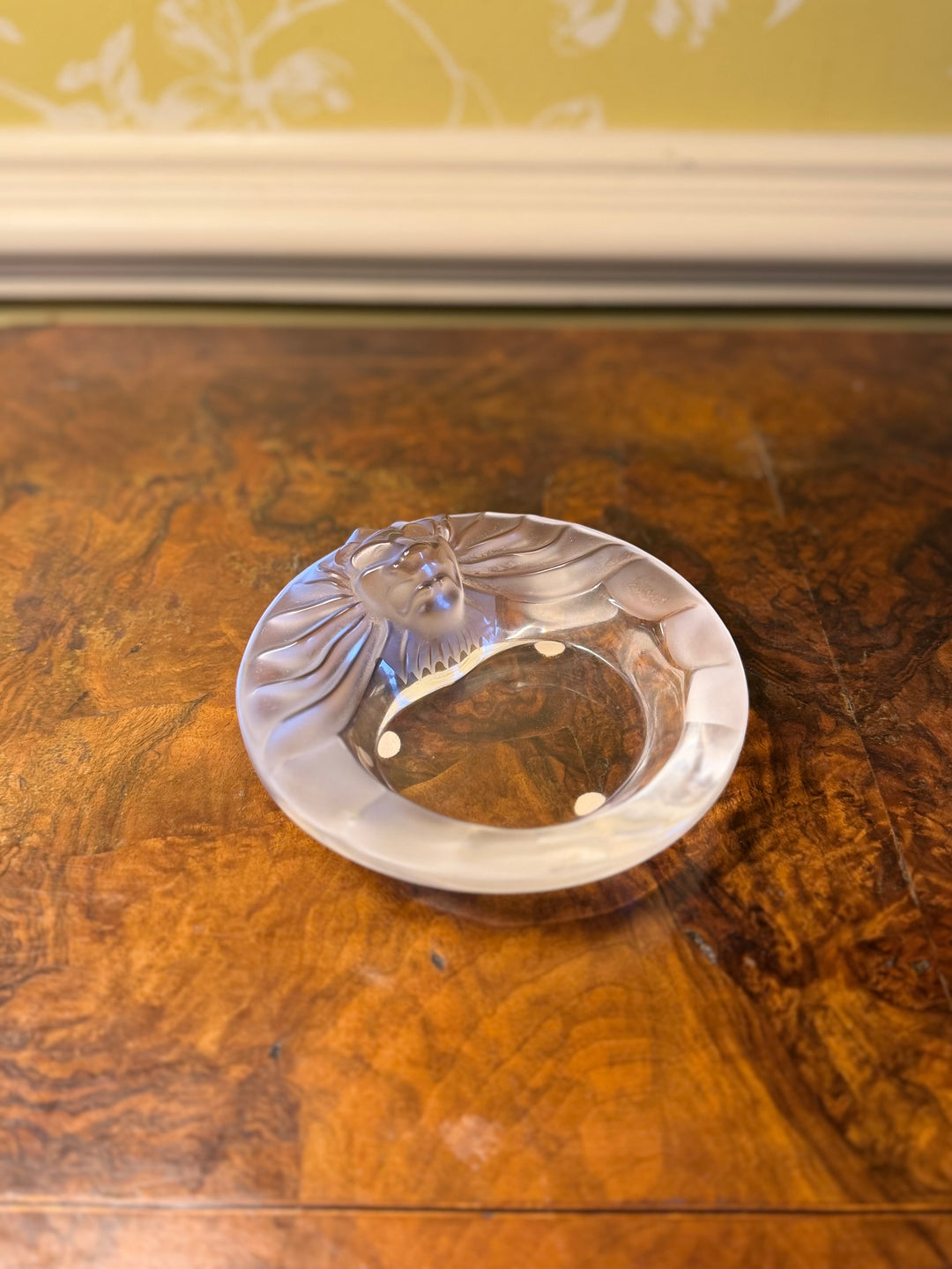 Lalique Lion Trinket Dish
