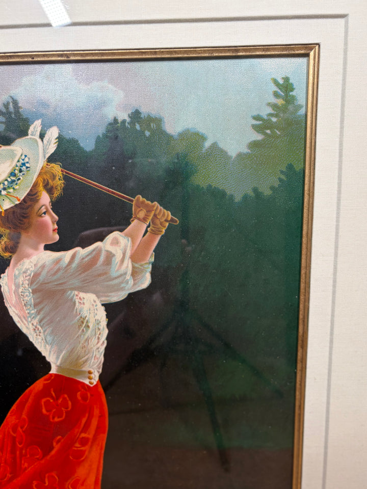 Female Golfer Artwork