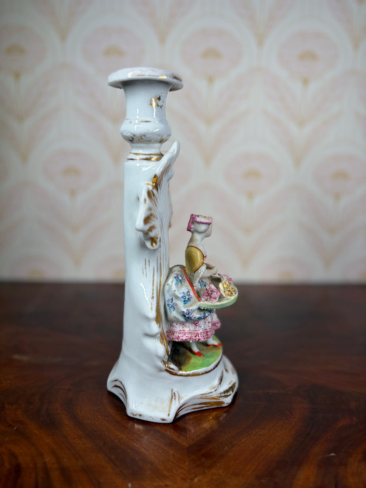 19th Century Victorian Lady Candle Holder