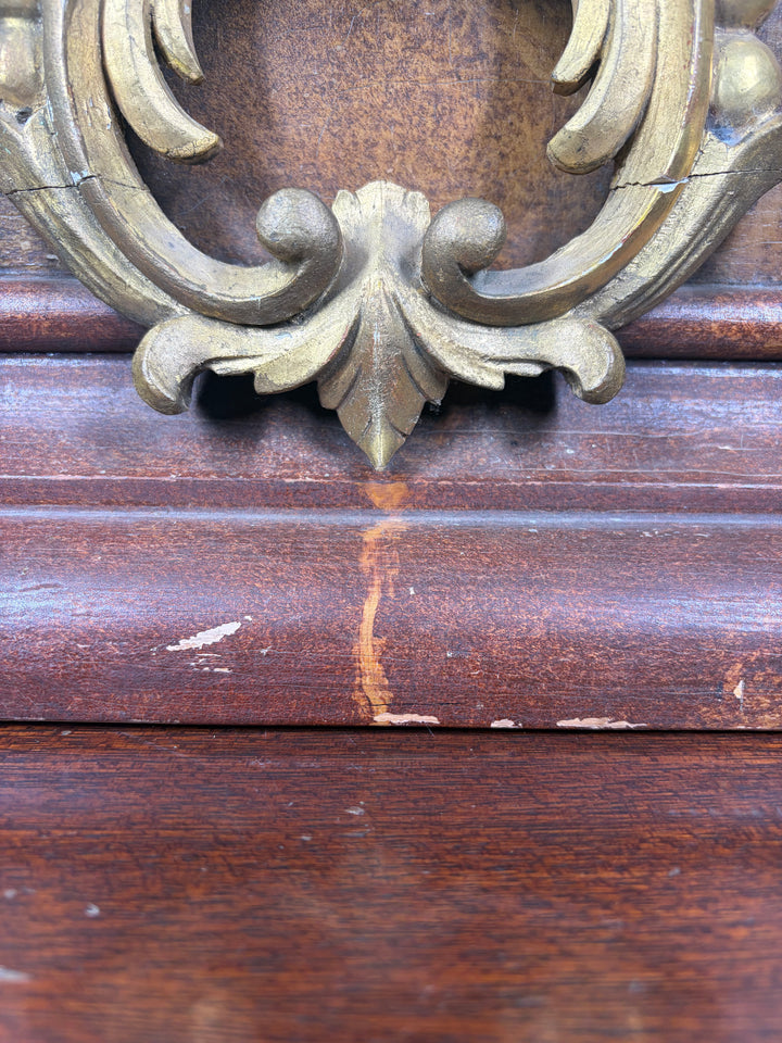Decorative Wooden Wall Bracket with Gilt Rococo Hardware