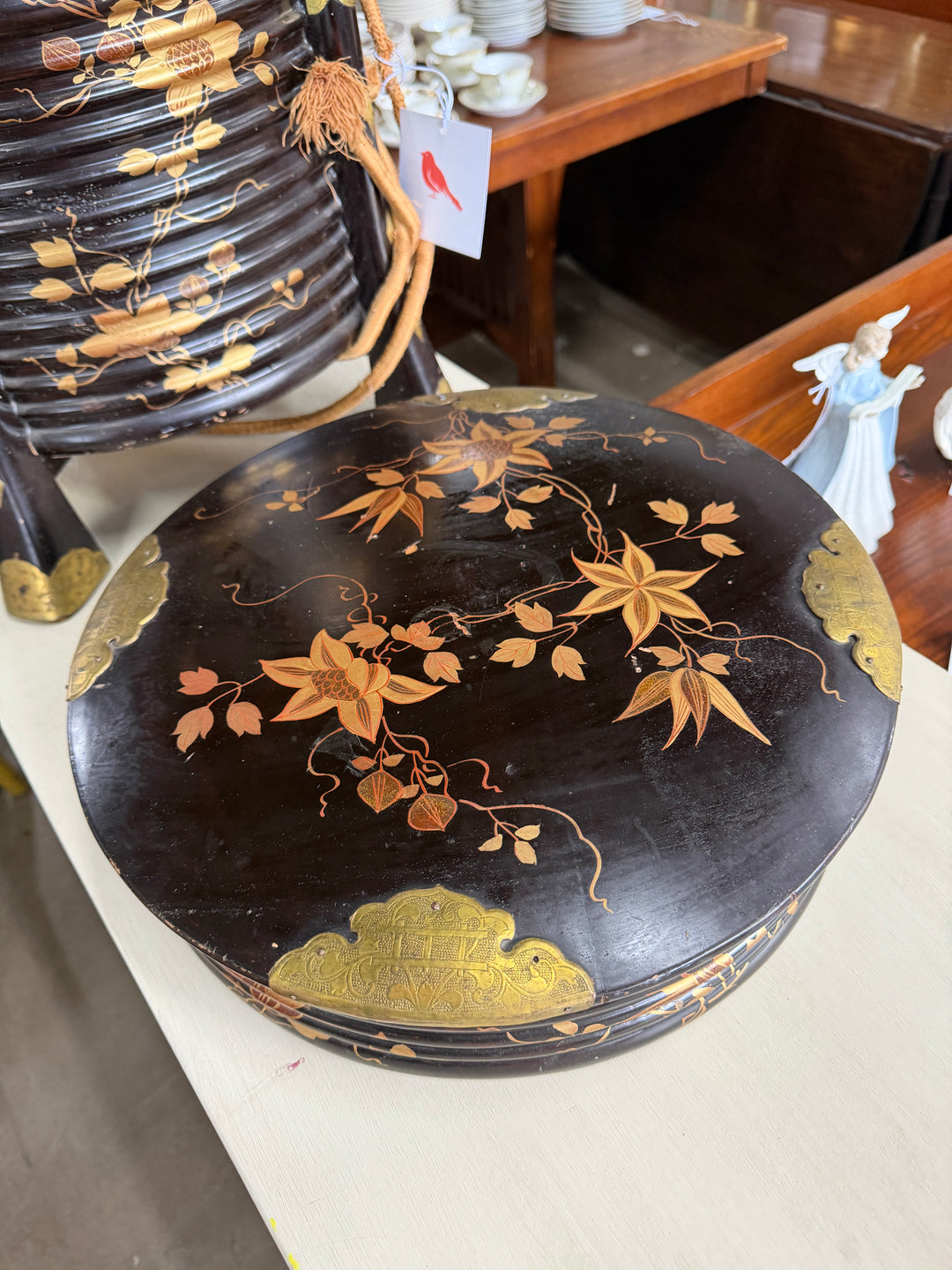 Japanese Lacquer Hokkai Hat Box