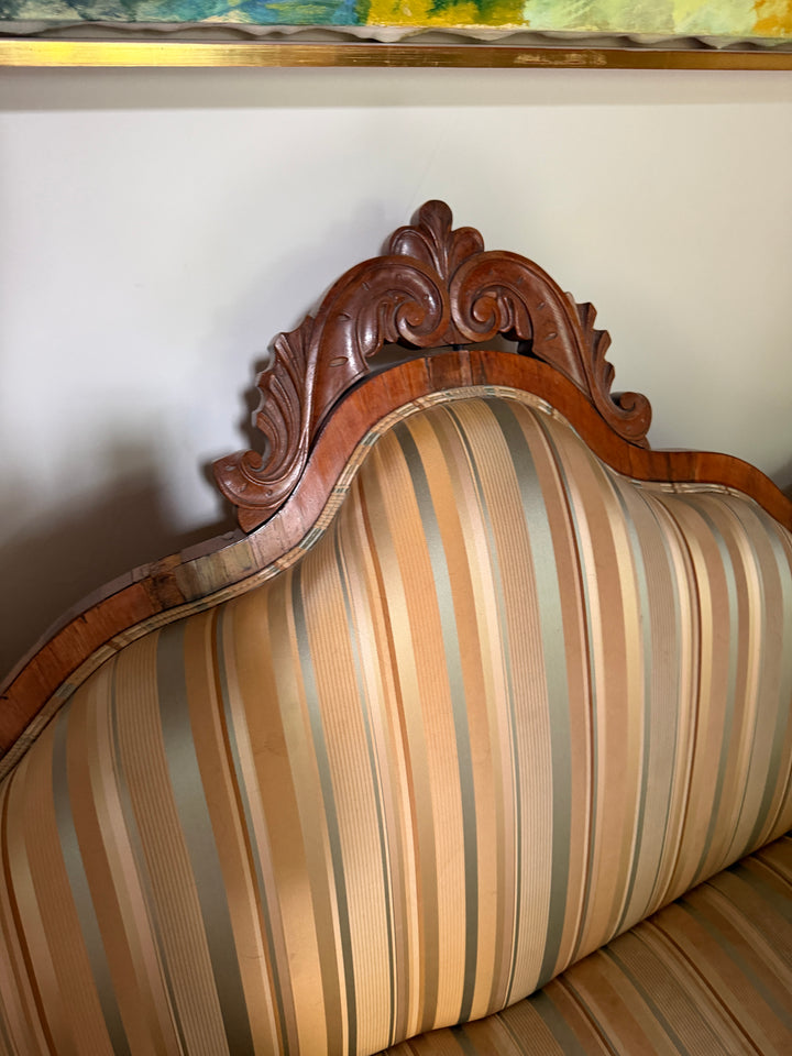 Antique Victorian Carved French Settee (Online Only Item)