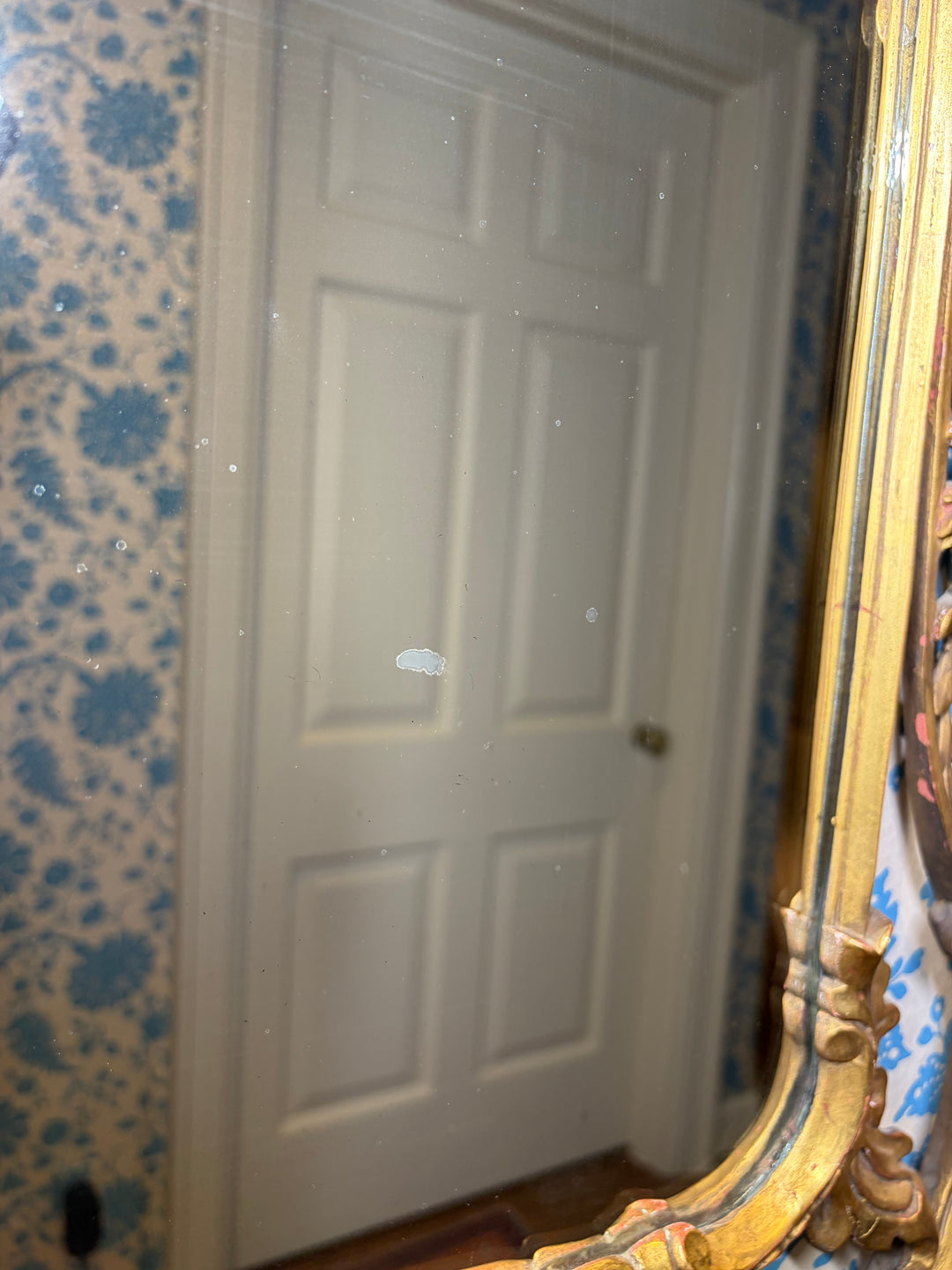 Antique Gilt Wood Mirror