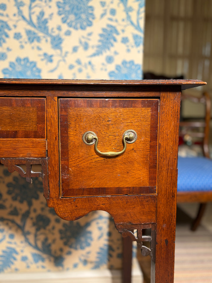 Antique Georgian Oak/Mahogany Lowboy