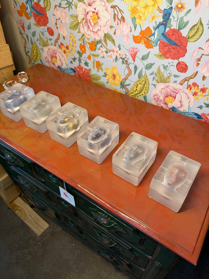 Bertil Vallien for Kosta Boda - Set of 6 Heads / Cases
