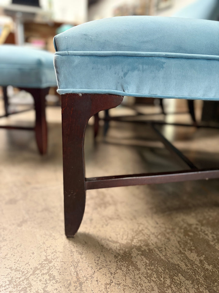 Vintage Barbara Barry Chairs with Ottoman