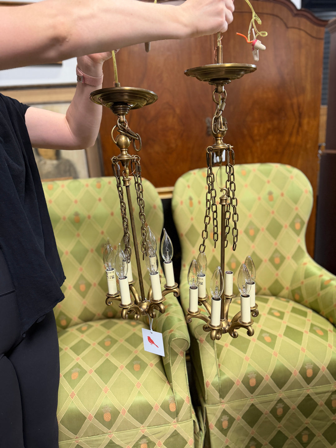 Set of 2 Small Chandeliers