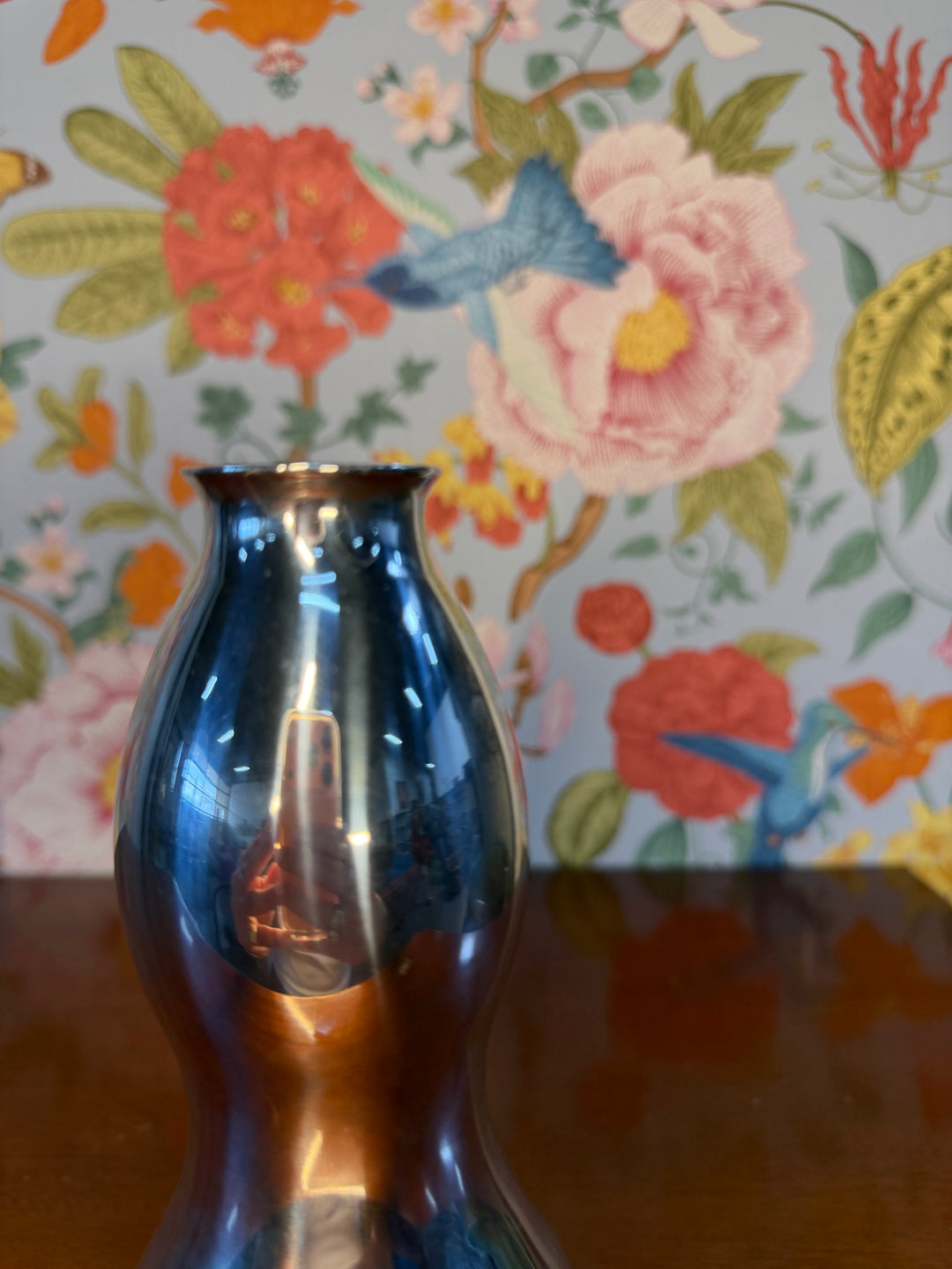 Bulbous Nambe Vase