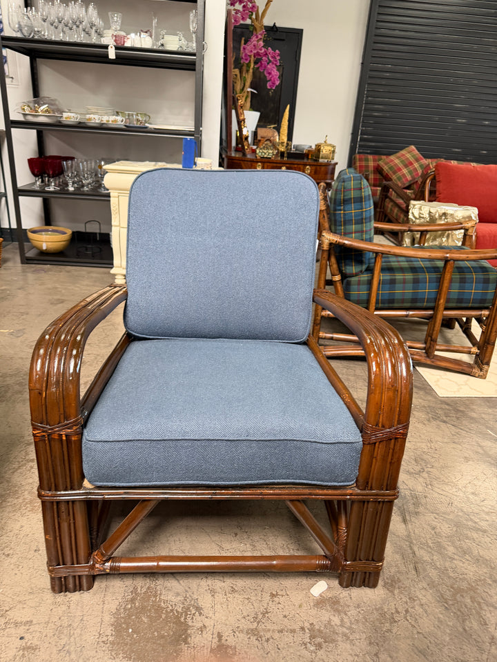 Vintage Bamboo and Rattan Armchairs