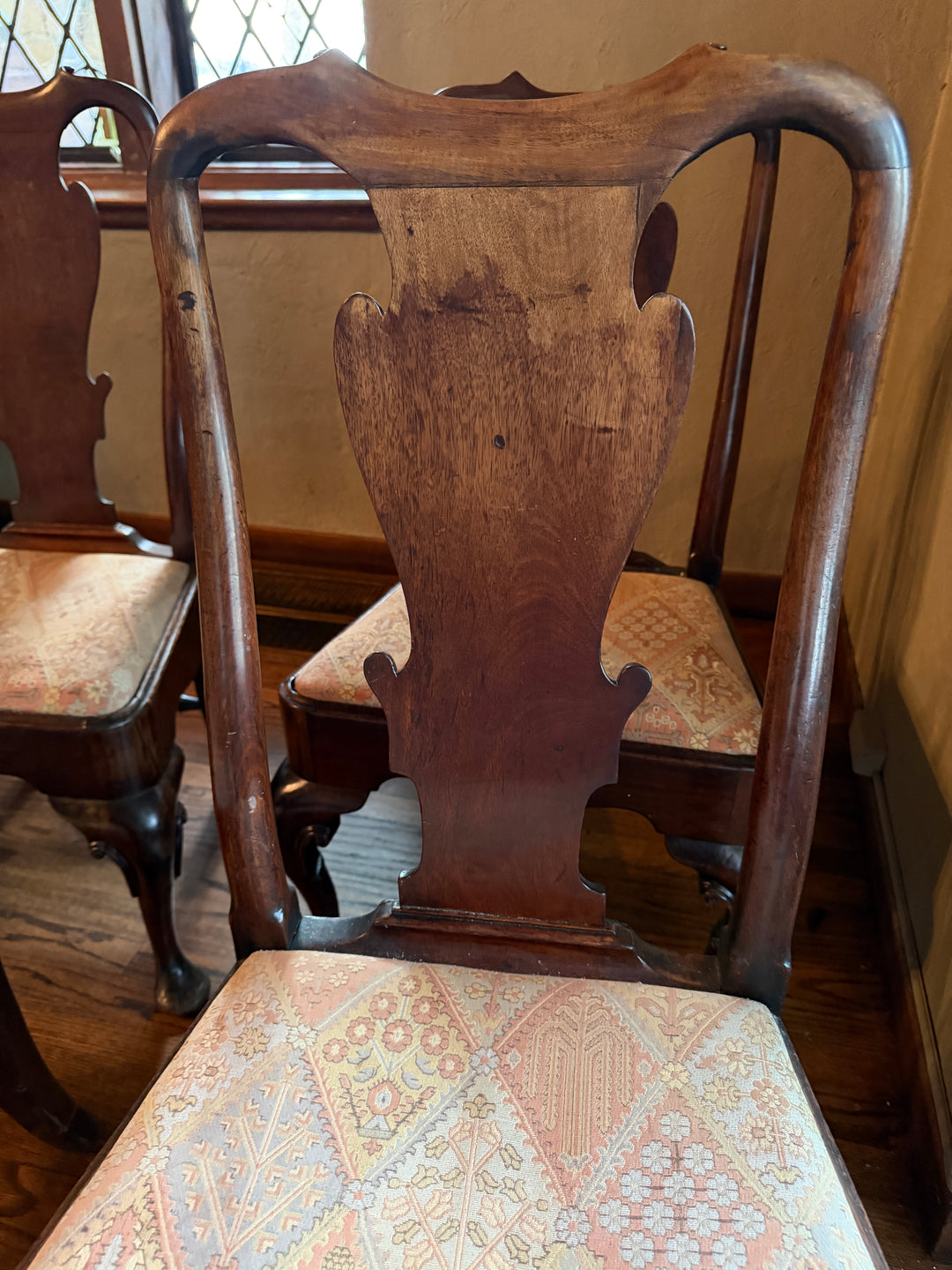 Circa 1720s - 1740s Set of Four George II Side Chairs