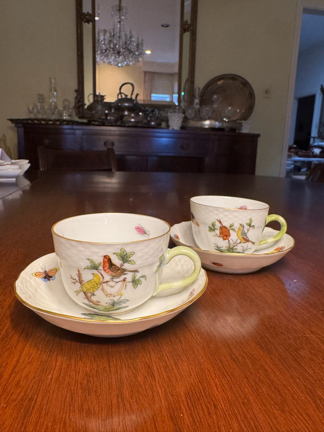Herend Rothschild Teacup and Saucer (#1728)