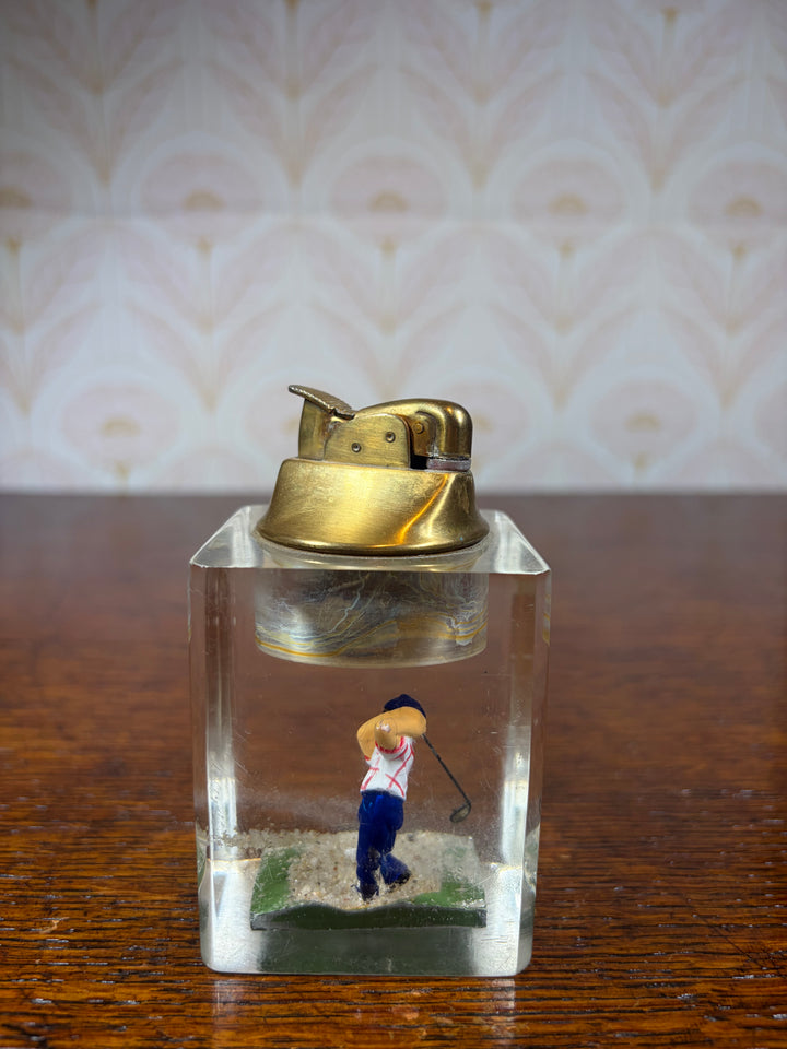 Vintage Golfer Cigarette Lighter