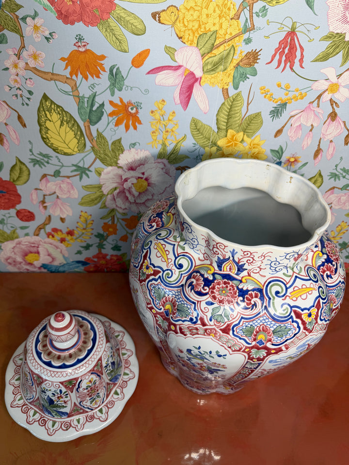 Vintage Hand Painted in France Tiffany & Co Lidded Vase