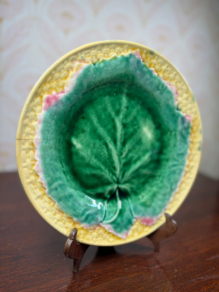 Antique Etruscan Majolica Plate